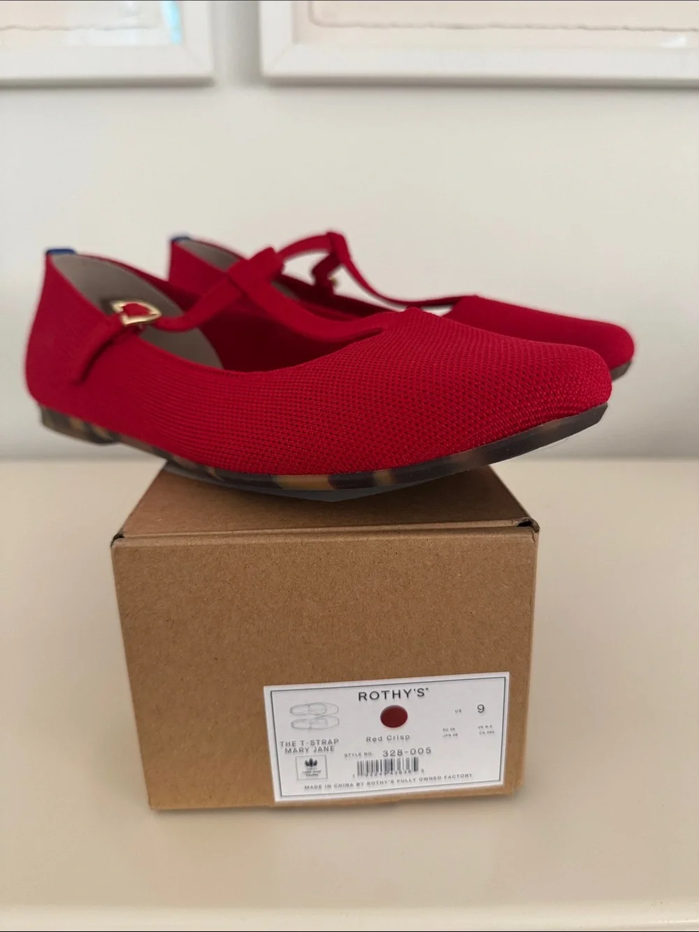 Rothy's Red T-Strap Flats - Picture 14 of 14